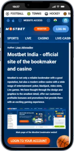 Mostbet app registration page – visit the official website and create your account easily