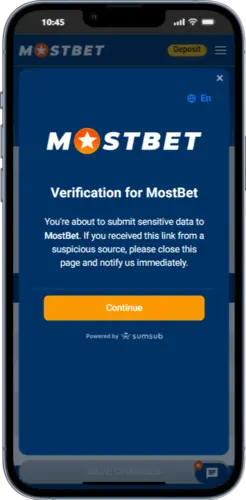Mostbet verification screen – secure your profile before starting to play